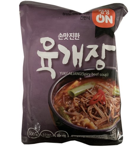 초원식품 정성온 손맛진한 육개장 600g : 이가캔몰