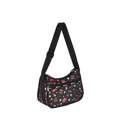 LeSportsac Stay True 클래식 호보 크로스바디 백 + 화장품 가방, 스타일 : 크러시온스토어
