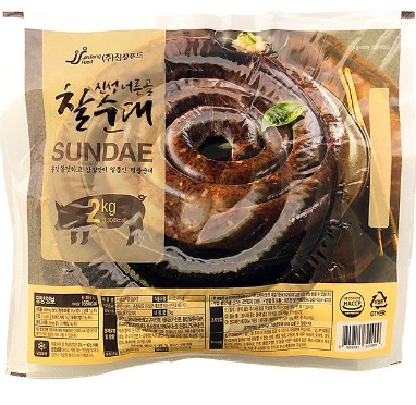 진성푸드 너른골 찰순대 2kg : 이가캔몰