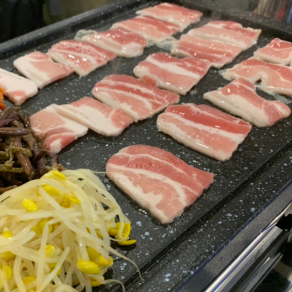 40cm 구이용 돌판 자연석돌구이 곱창 삼겹살 돌구이판 손잡이 : 샵앤샵앤