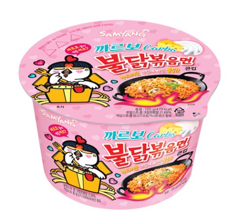 삼양 까르보불닭볶음면 큰컵 105g : 이가캔몰