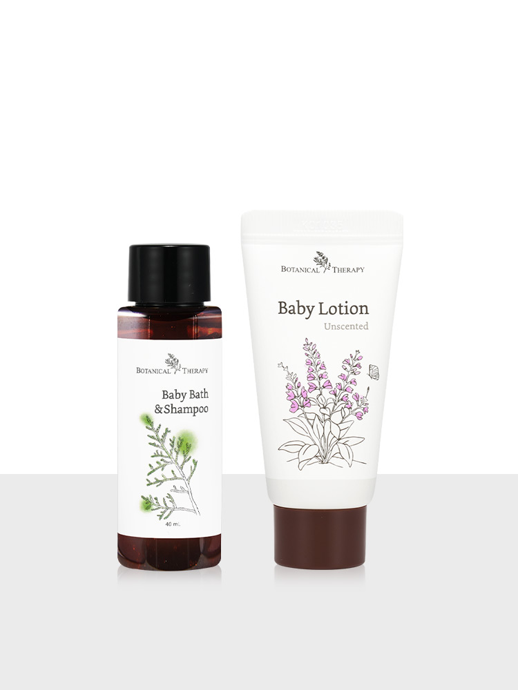 보타니컬테라피 트래블키트 2종 (바스앤샴푸 40ml+로션 30ml) : 위틀스토어