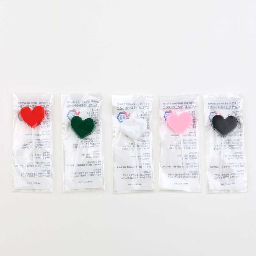 생일 파티 케이크 기념일 납작 하트초(1개입) : 도니카트