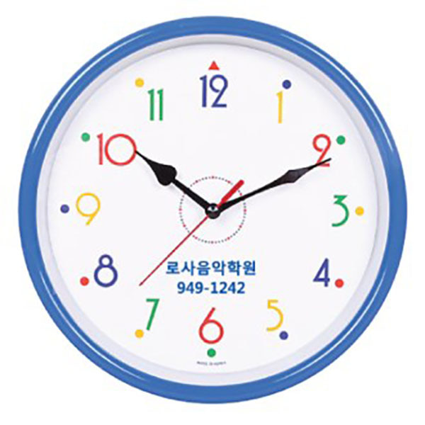 판촉 슬림 칼라벽시계 벽걸이시계 도매 인쇄 PL1590 : 판촉물기념품