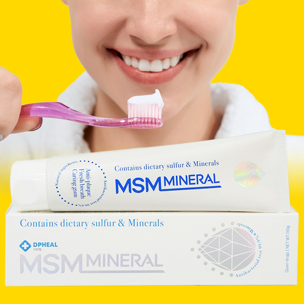 미스미네랄 MSM 무불소 불소없는 알란토인 임산부 유황 치약 130g : 스타트나우