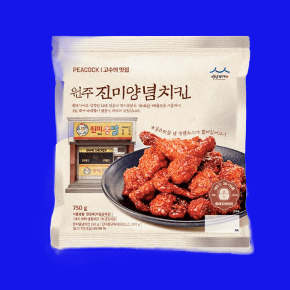 피코크 원주진미 양념치킨 750g X 3개 바삭함 : 알랑스토리지