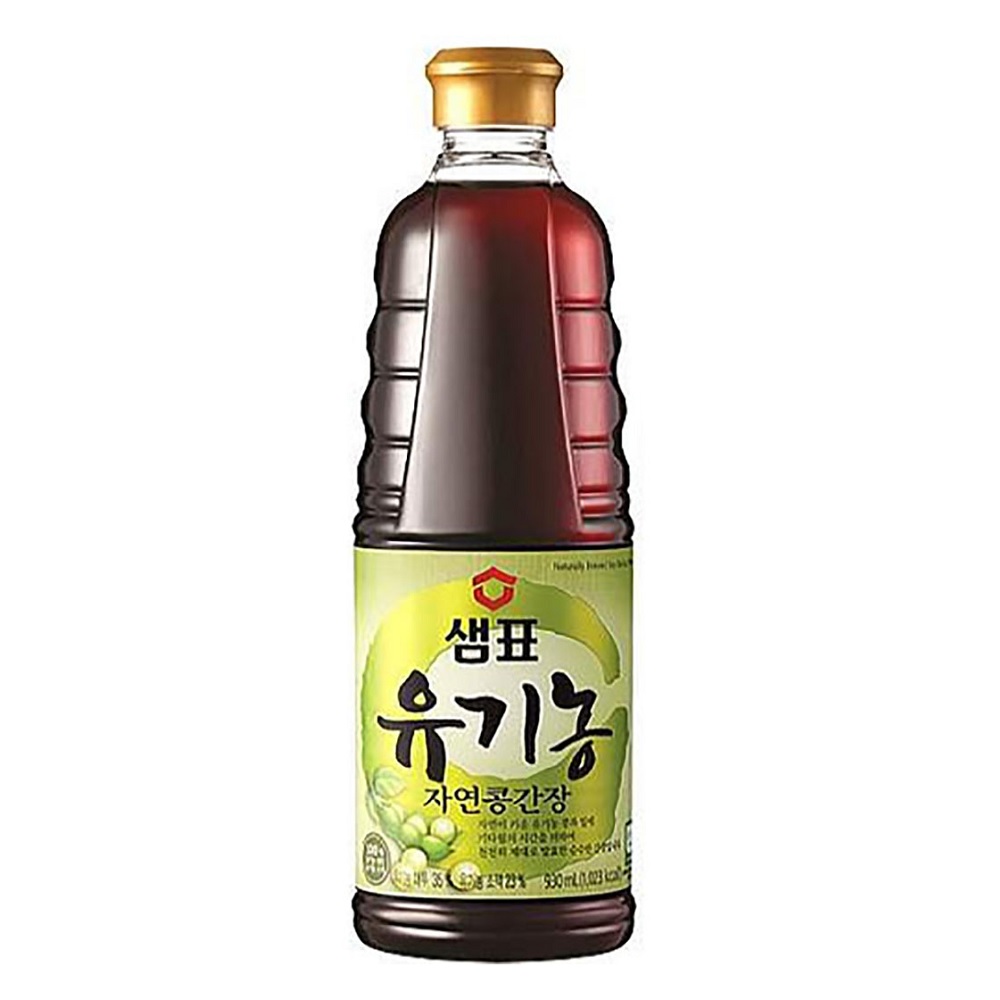 맛좋은 샘표 유기농자연콩 간장 930ml : JOY-Store