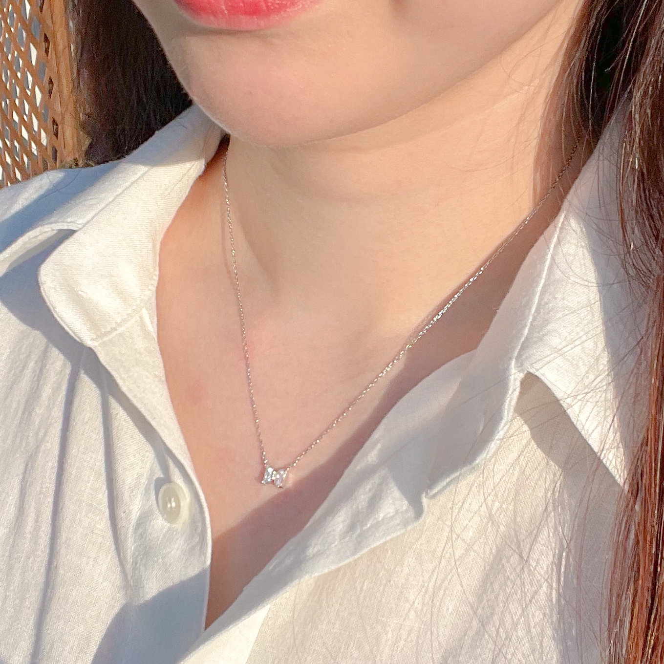 925silver 실버 블링리 목걸이 : 루미에르주얼리