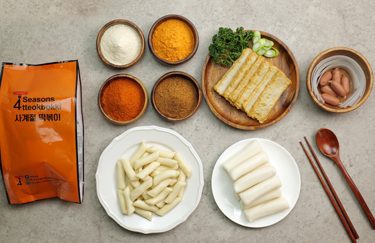 떡볶이밀키트  쌀떡 600g 짜장맛 : 에스이제이