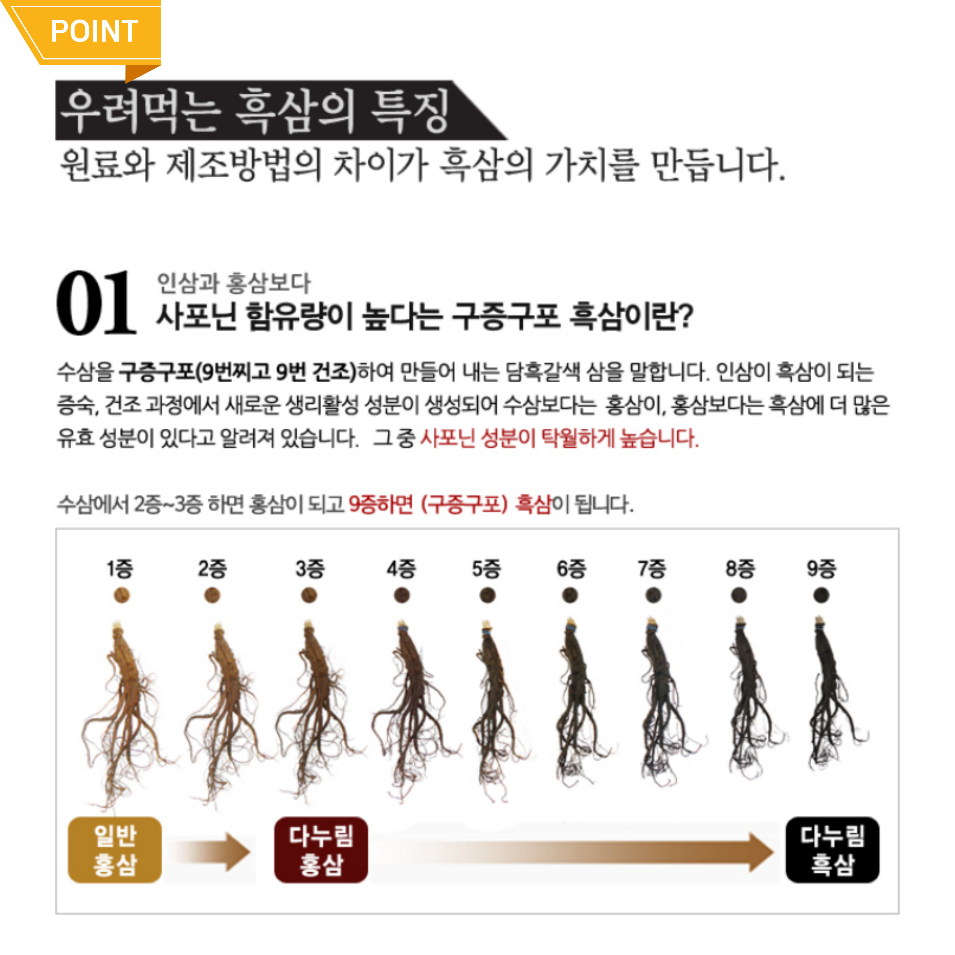 국내산흑삼 함량2배높은 특허 다누림의 진한 압축 흑삼농축액 70ml 30포 : 이브상사