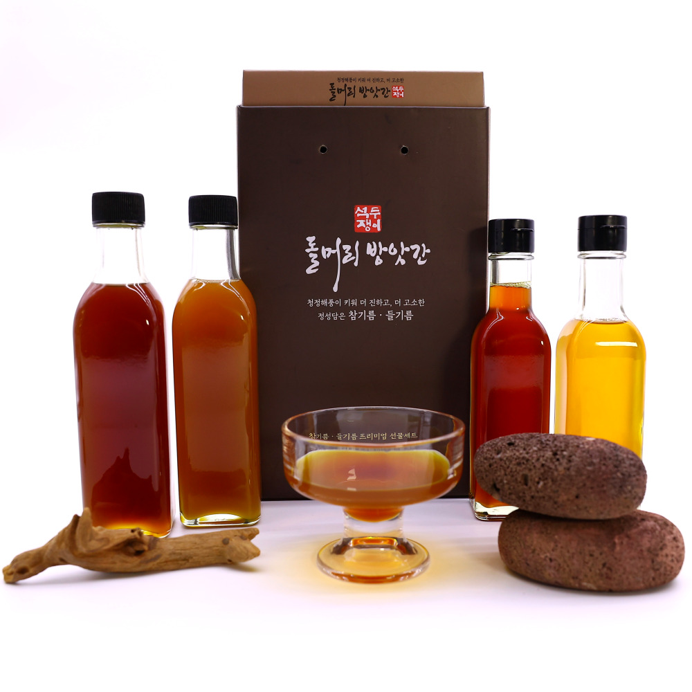 국산 100% 참기름 들기름 200ml 300ml 함평 돌머리방앗간 : 해름