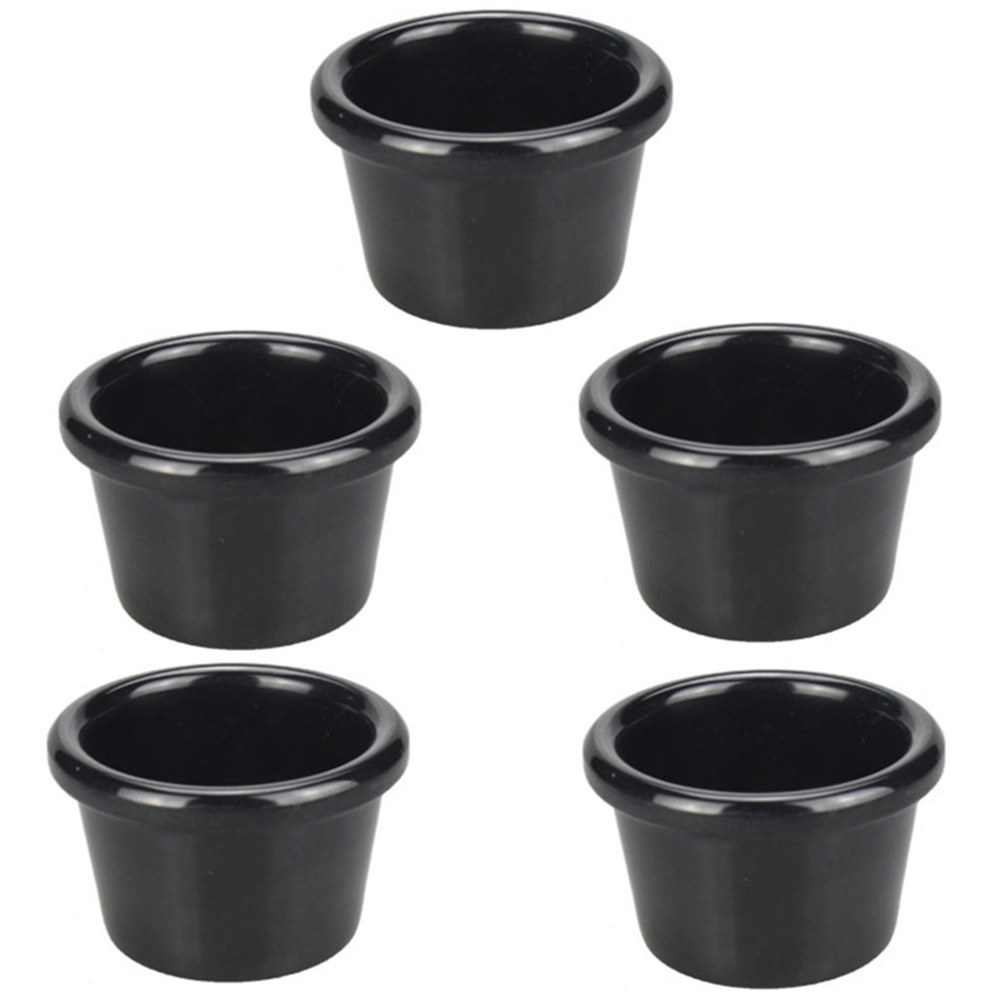 아메리칸 식기 카페 라운지 바 특수 블랙 멜라민 소스 컵, 소스 컵, 작은 그릇, 5 개, 6cm : 삼글로리