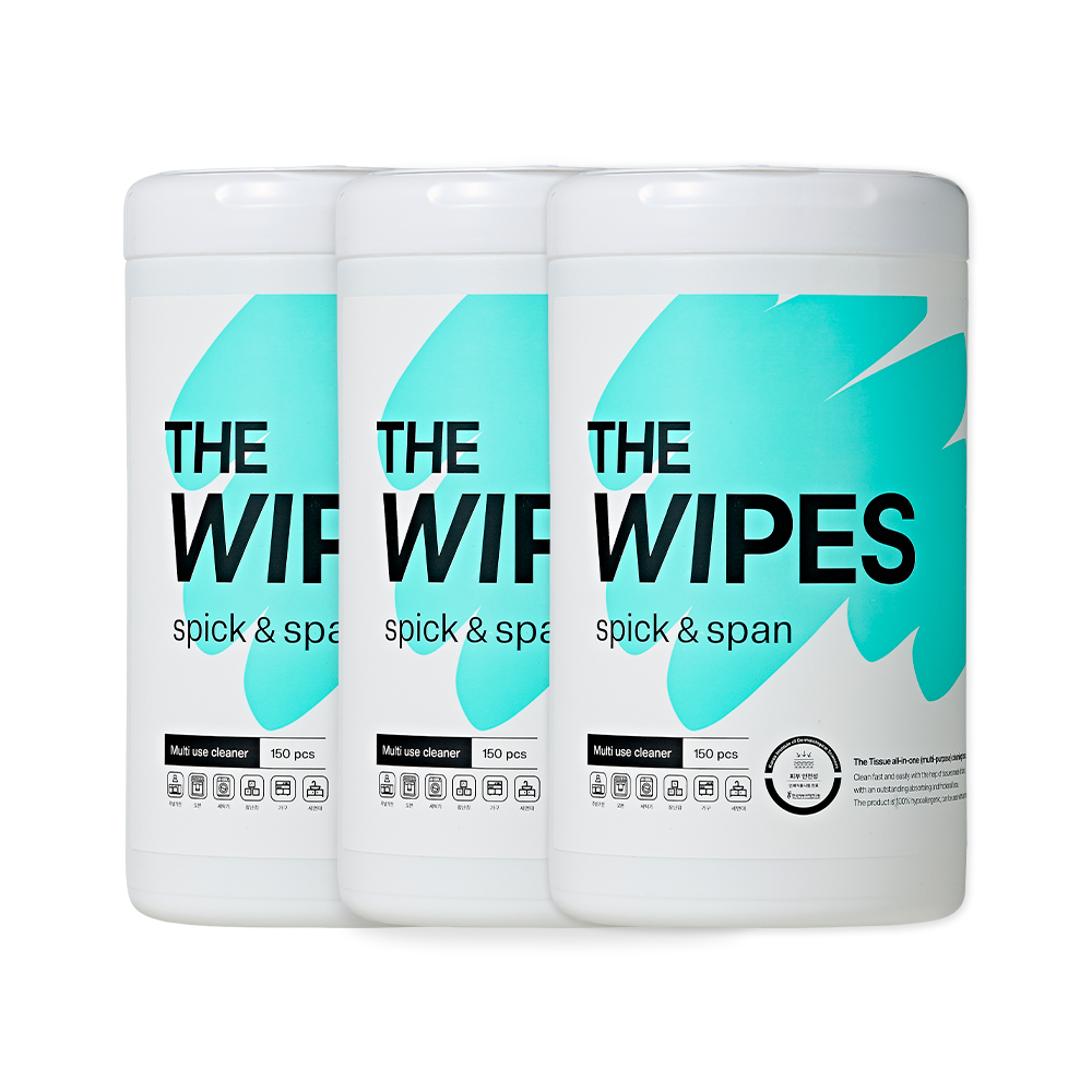 더 와입스(The Wipes) 더와이프스 다목적 청소 다용도 찌든때 기름때 제거 세정티슈 3개 : THE WIPES
