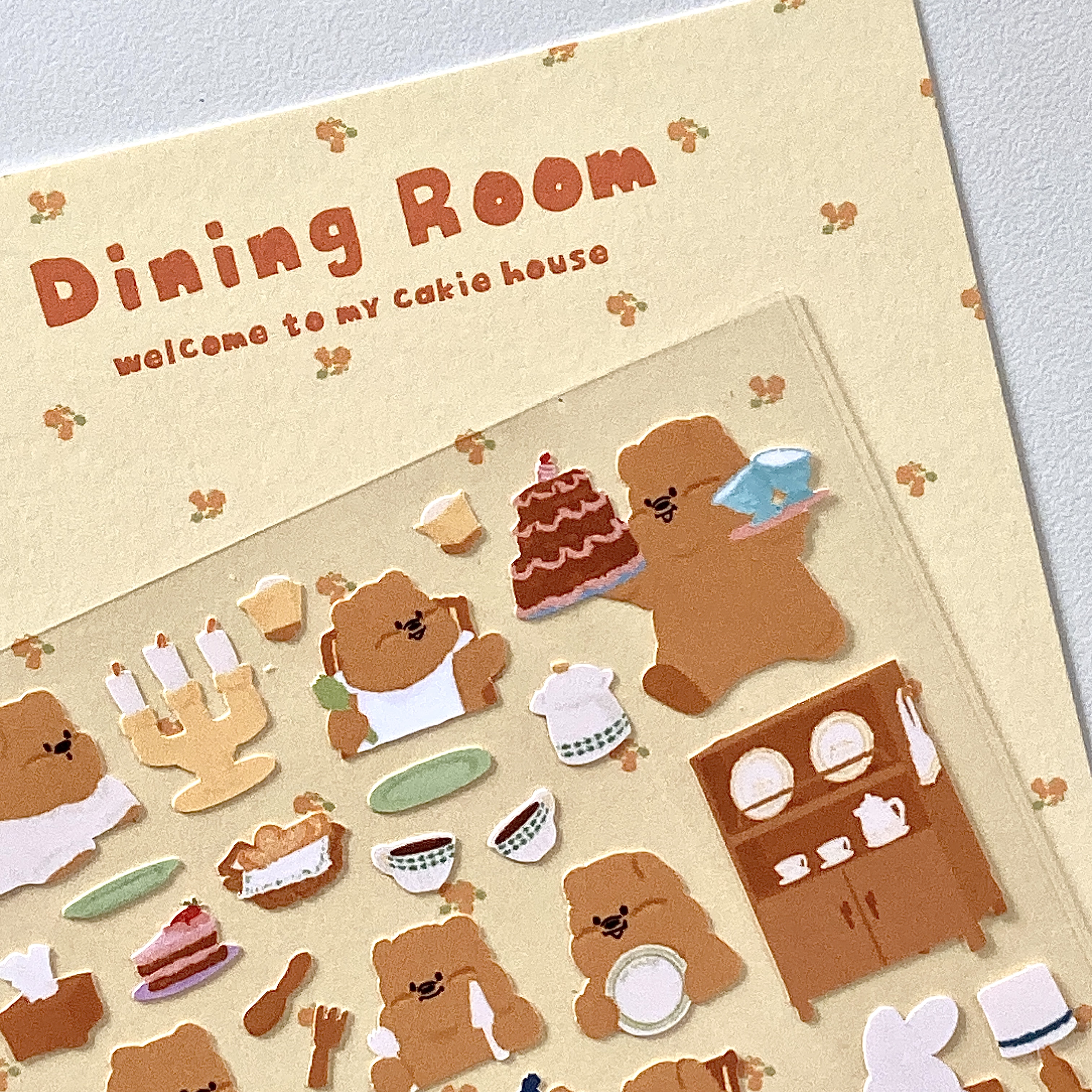 케키바이고미 House series Dining room 스티커 : 두근두근문구점