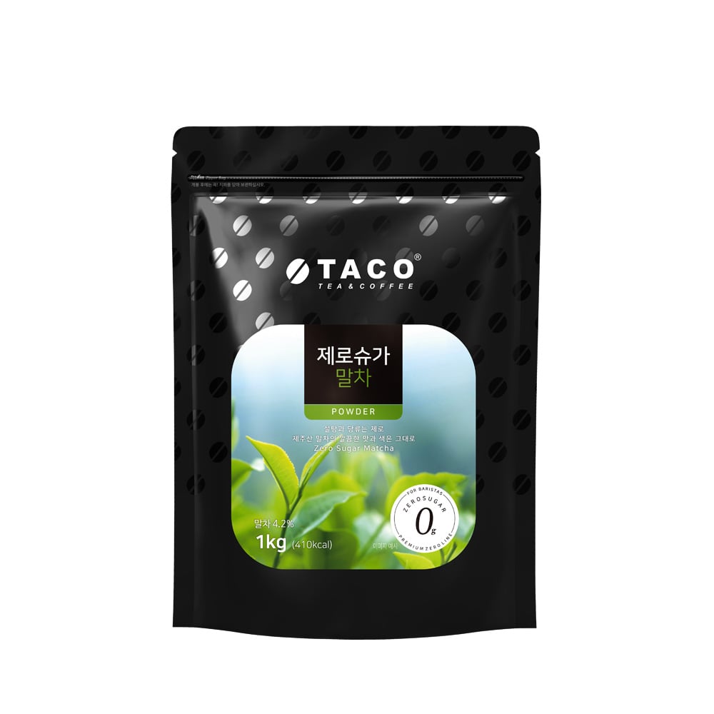 타코 제로슈가 말차 파우더 1kg 라떼 카페 음료 봄음료 : 투고팩