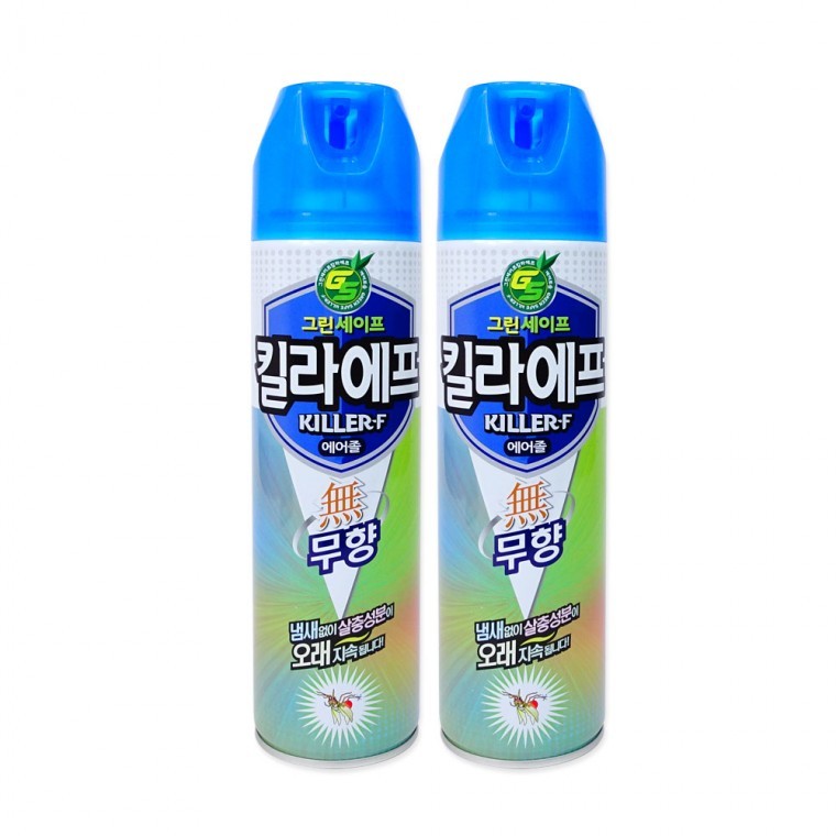 그린세이프 킬라에프 에어졸(무향)-2개 파리모기살충제 에프킬라 벌레퇴치제 : DAPANDAFOREVER