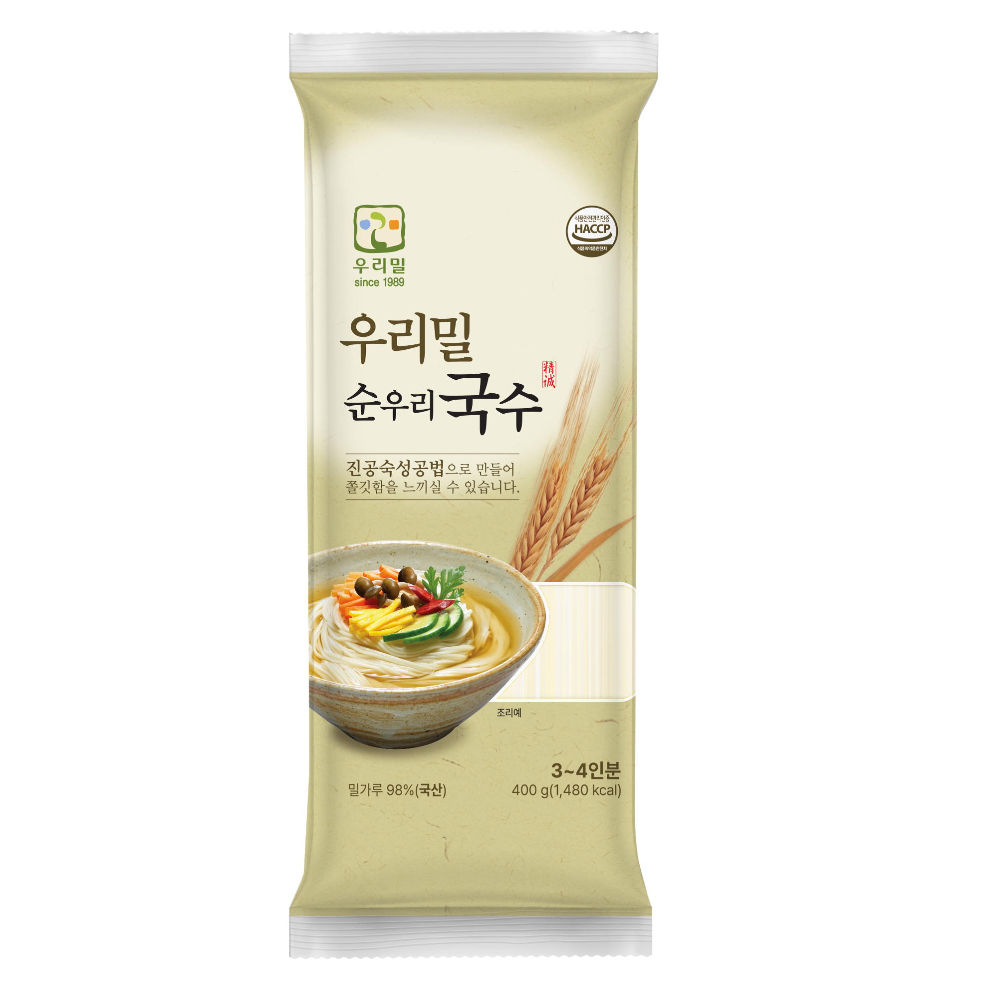 우리밀 순우리 국수 400g : 우리밀 since 1989