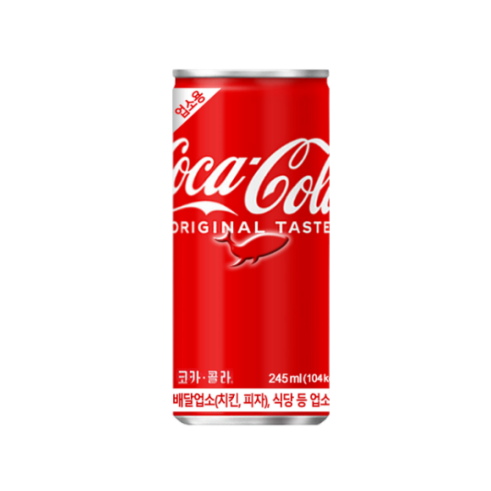 코카 콜라 오리지널 제로 업소용 탄산 음료 미니 캔 뚱캔 245ml 30캔 : 피에이디