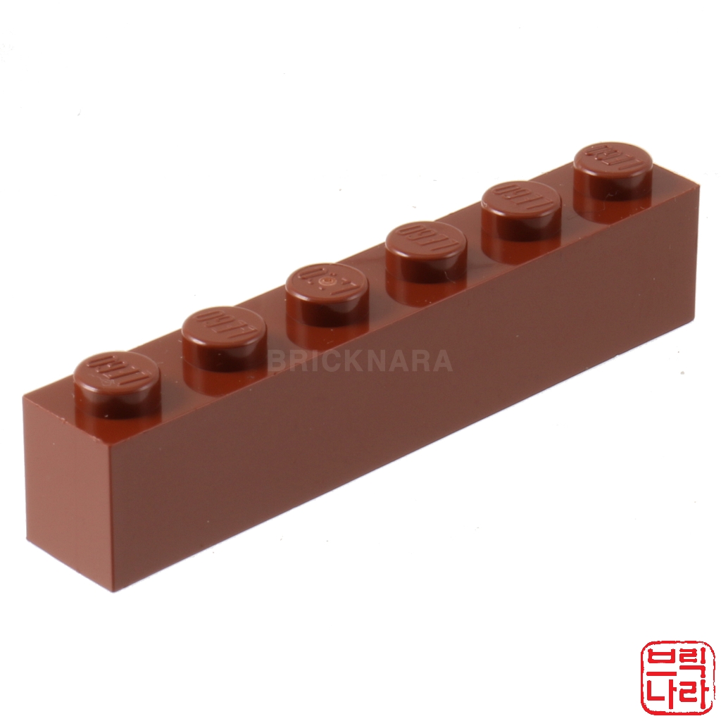 [레고부품] 레고 기본브릭 Brick 1 x 6 [적갈색 / 3009] : 메이크브릭