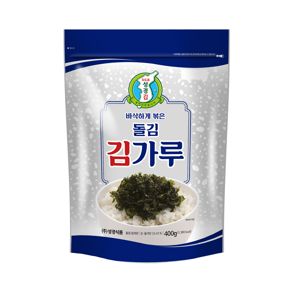 [성경김본사] 지도표 업소용 대용량 돌김 김가루 400g, 1개 : 주식회사 성경식품