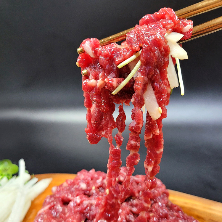 1++한우 차돌사시미+육회세트 500g 생고기 생차돌 육사시미 : 동인축산