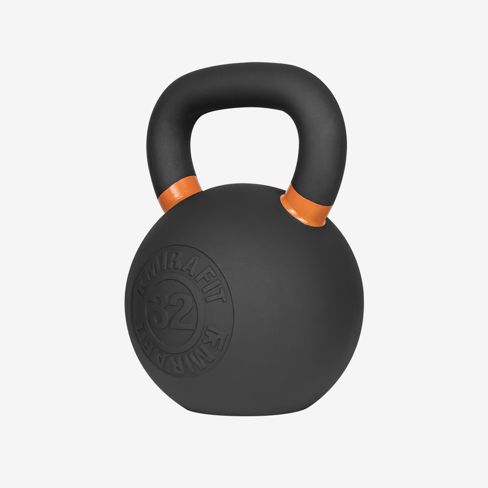 미라핏 블랙 케틀벨 크로스핏 홈트 전신운동 32kg, 1개 : FITECO