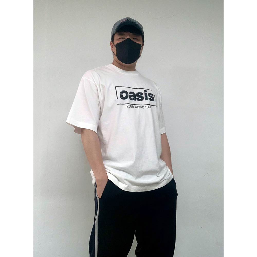 오아시스 2006 월드투어 나염 루즈핏 반팔티 : 레어 코드