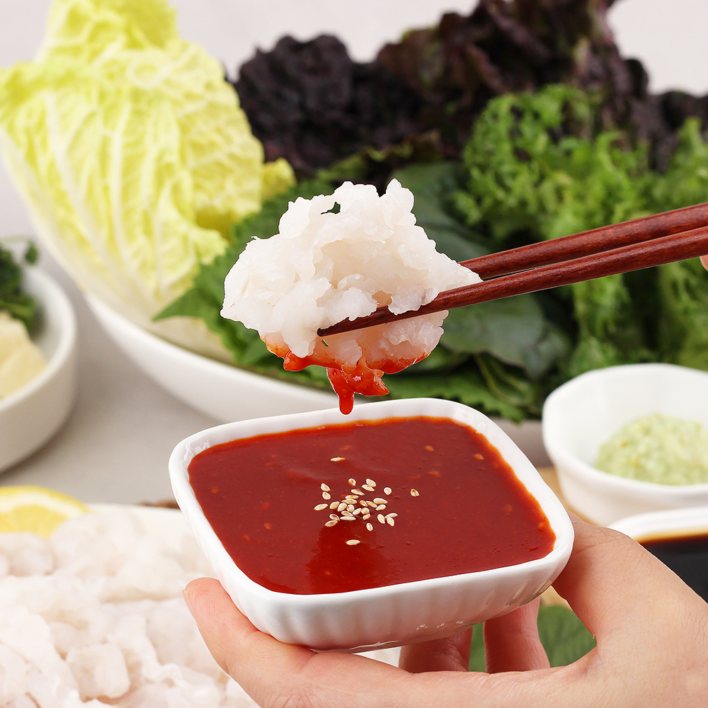 통영 자연산 아나고회 칠암식 세꼬시 순살 장어회 400g : 숨비해물
