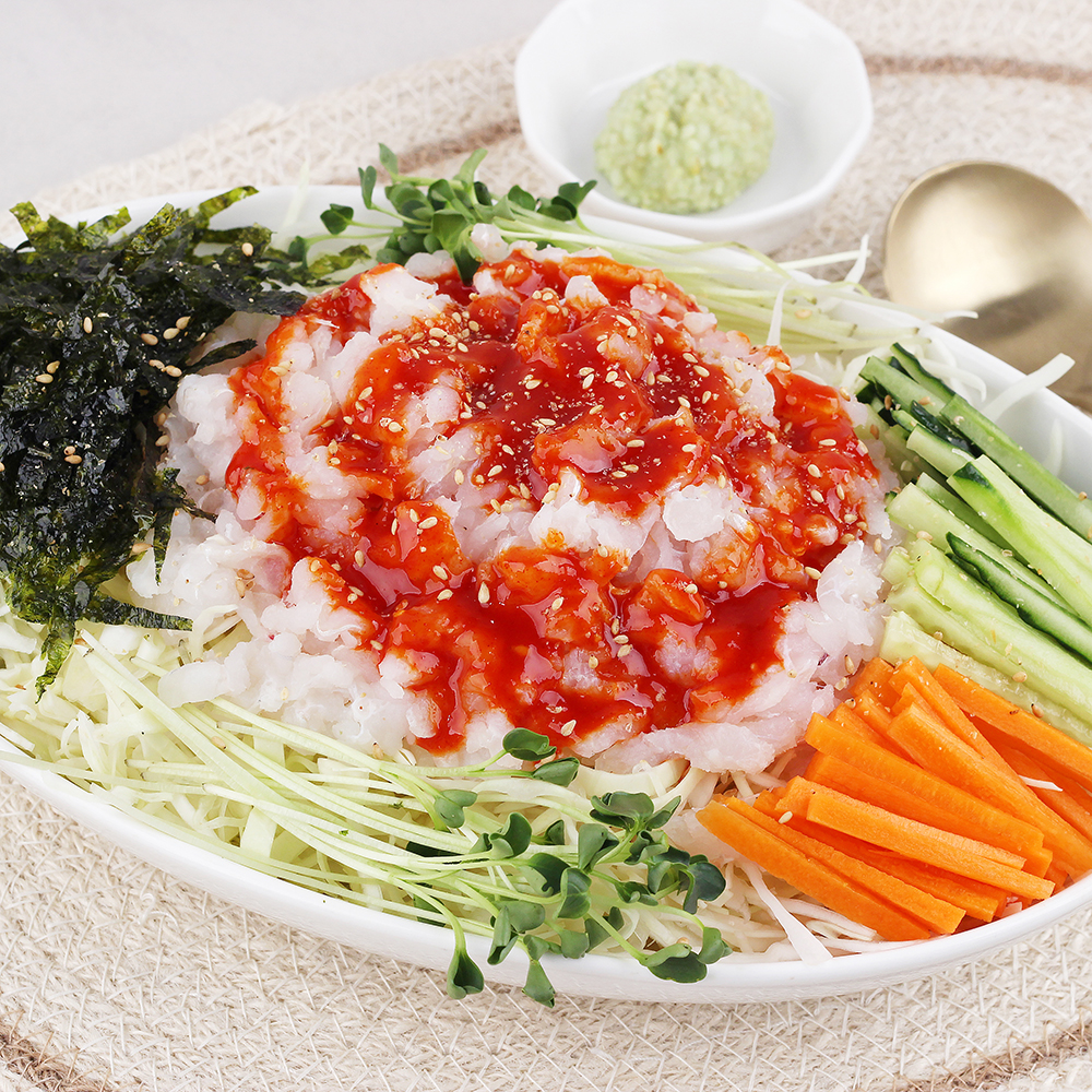 통영 자연산 아나고회 칠암식 세꼬시 순살 장어회 400g : 숨비해물