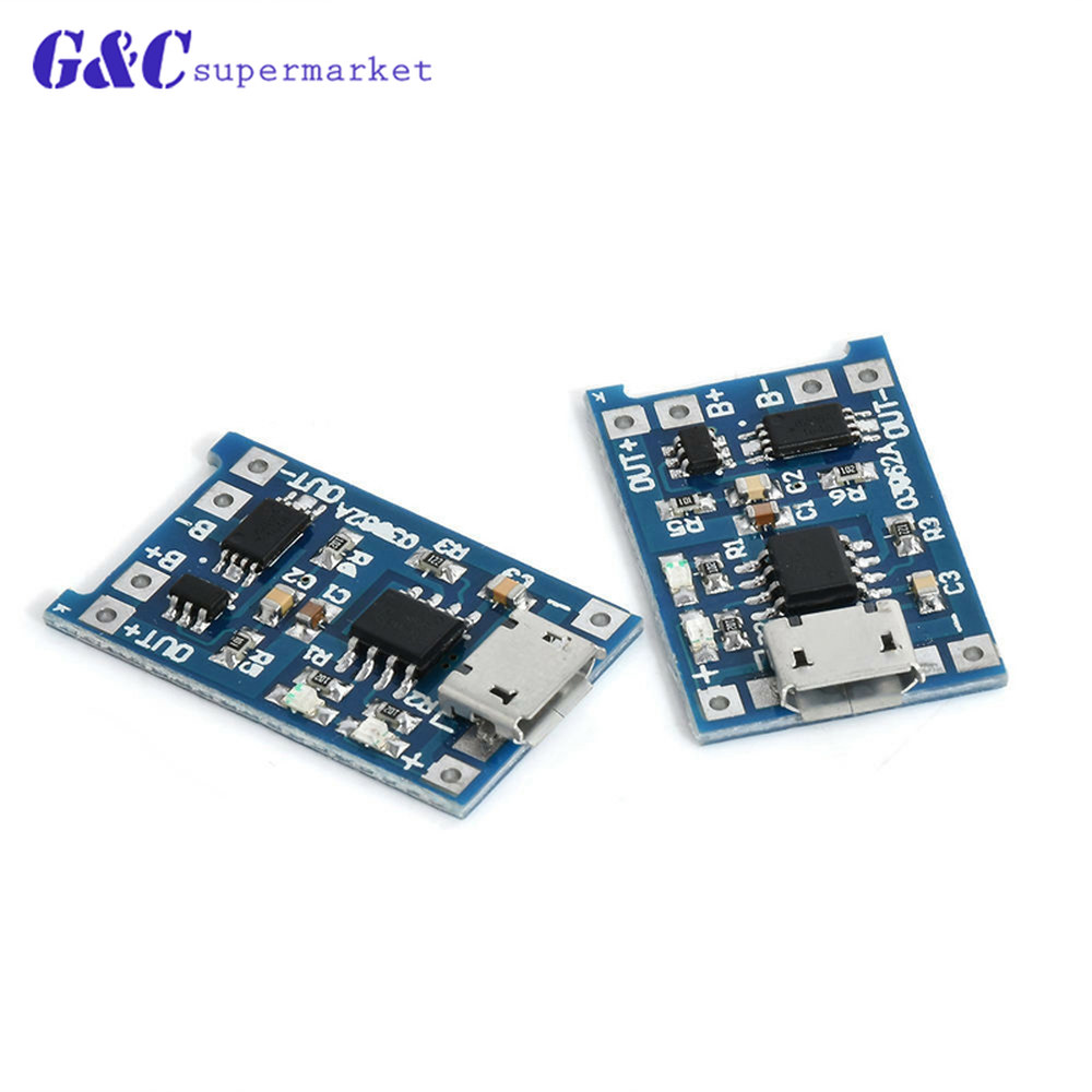 TENSTAR 로봇 마이크로 USB 18650 리튬 배터리 충전 보드 충전기 모듈 및 보호 : 오글로리