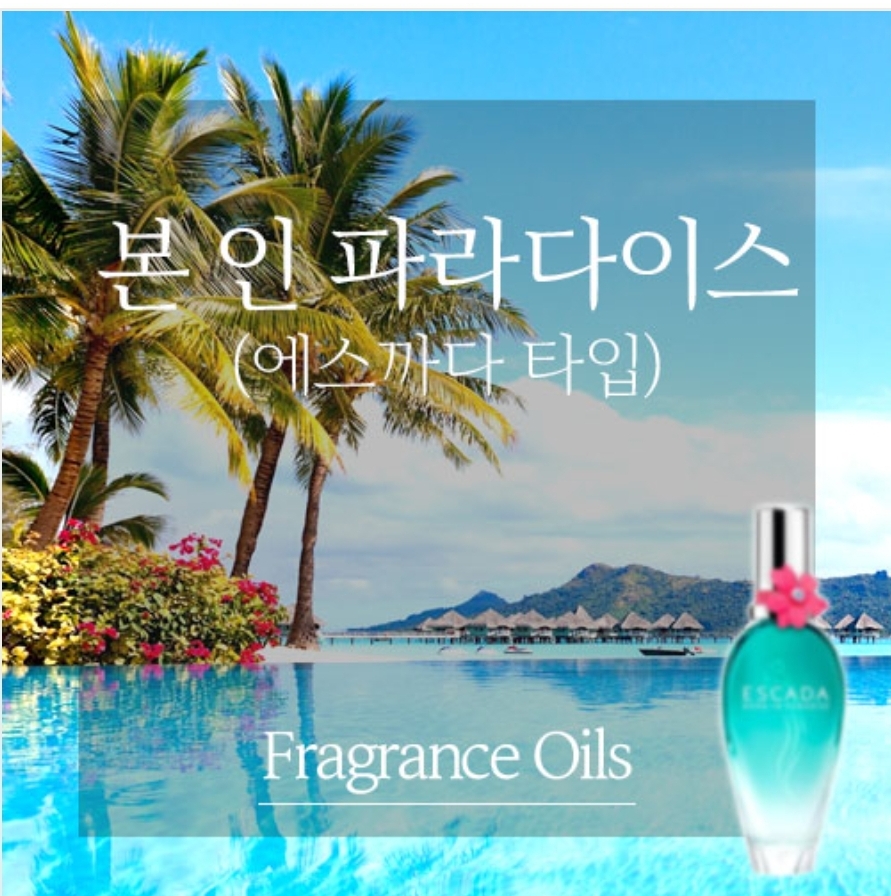 본인 파라다이스 프레그런스오일 100ml : 캔들웨이