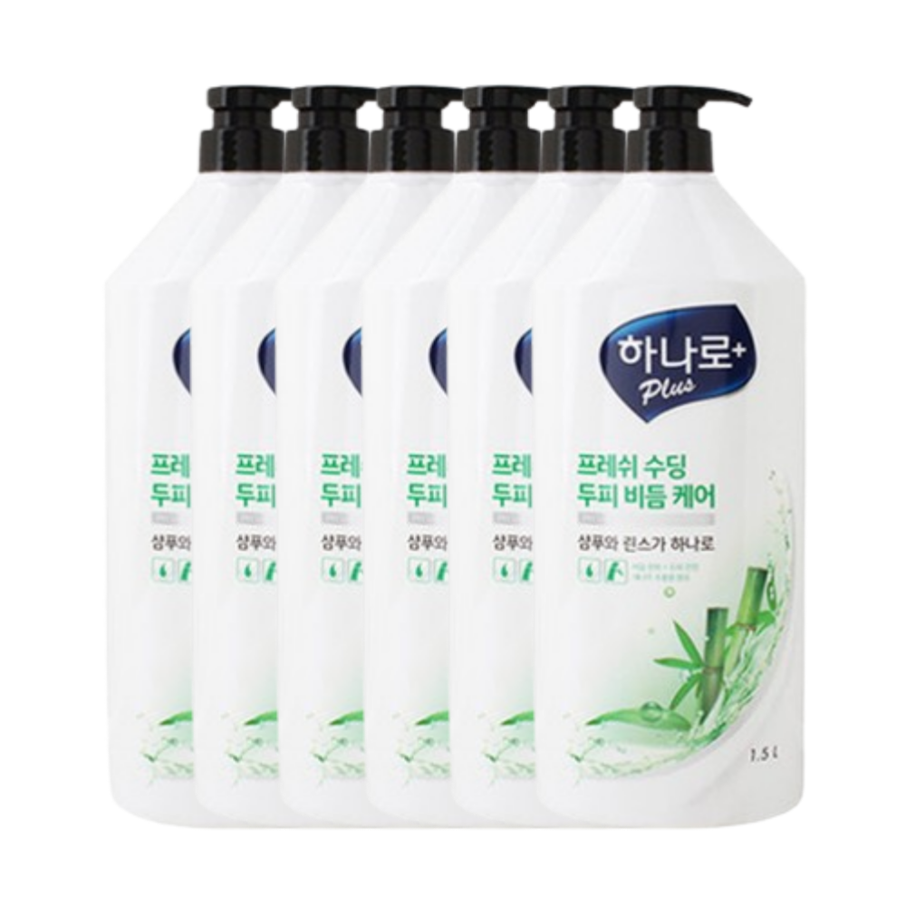 하나로 플러스 프레쉬 수딩 비듬케어 샴푸 1.5L 6개 : 선일라이프