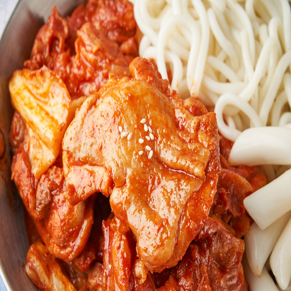 산채만 춘천 수제 신선닭갈비 닭다리살 숯불 캠핑 음식 : 산채만