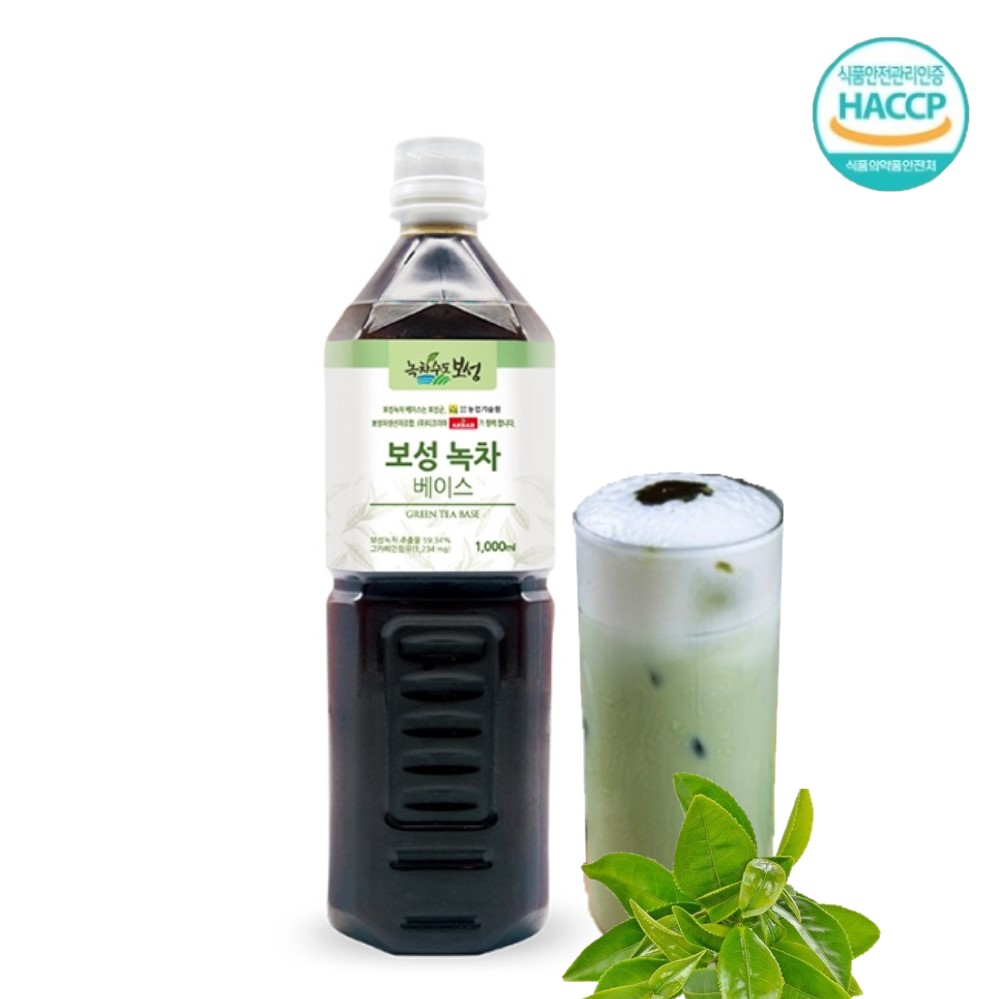 아크바 녹차수도 보성 녹차 베이스 1000ml 12개(1박스) : 유니 공간