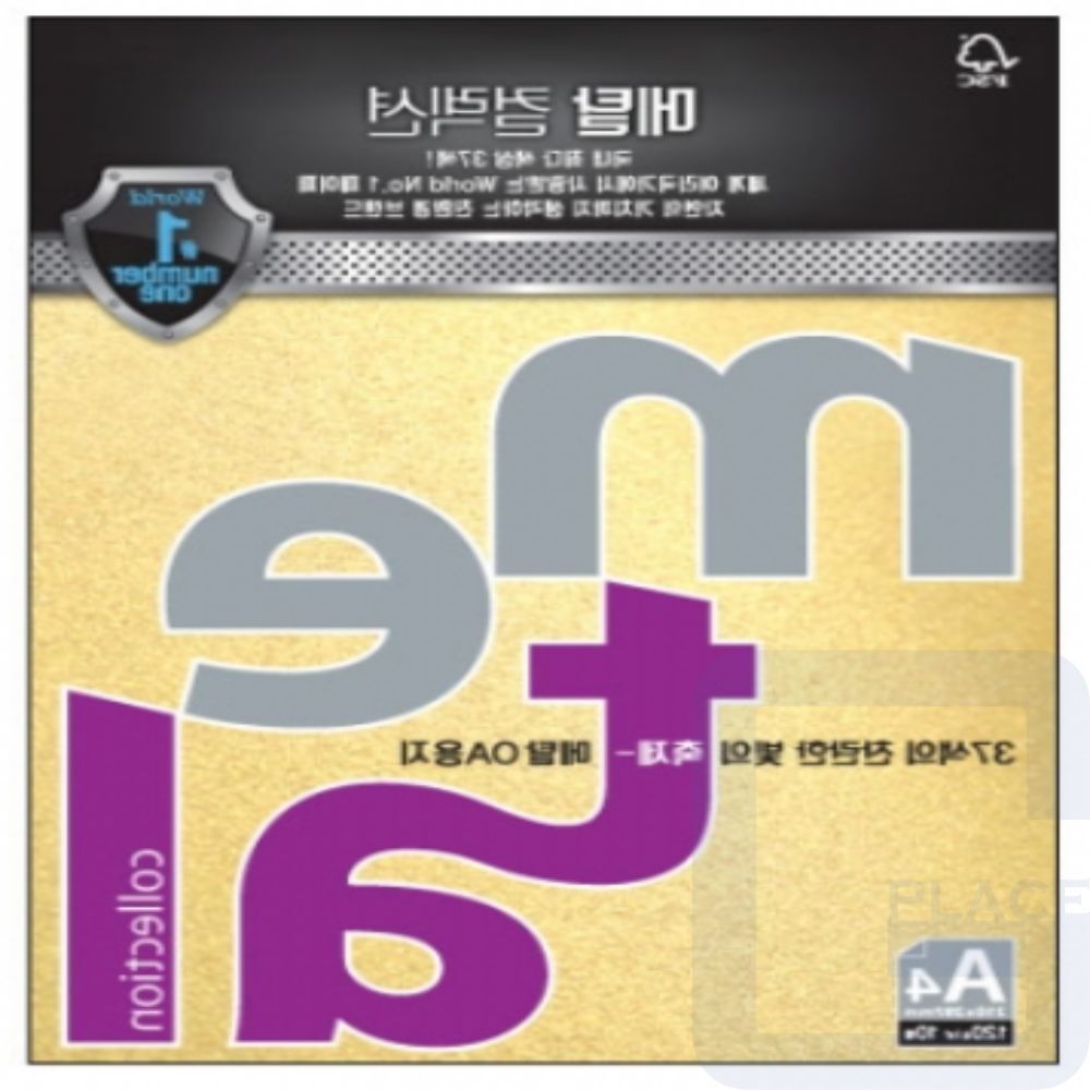 굿단미 메탈 용지 A4 10매 (멜로우옐로) 두꺼운A4용지 OA팬시페이퍼 : 지트