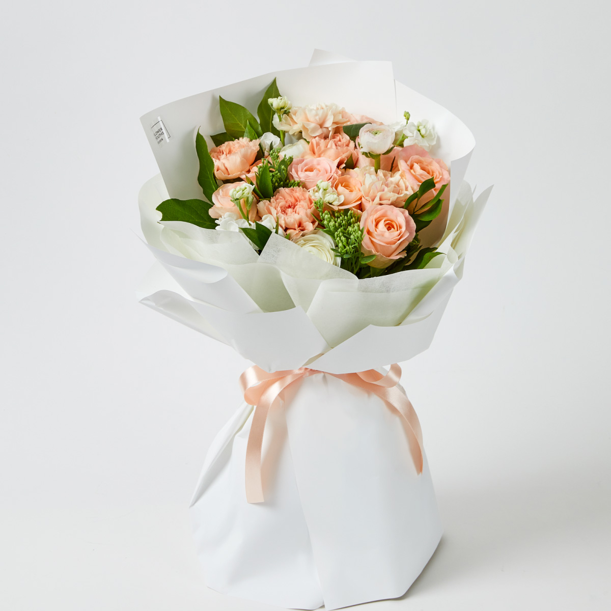 코랄빛사랑 코랄 장미 생일 결혼 기념일 꽃다발 선물 : 꽃집청년들