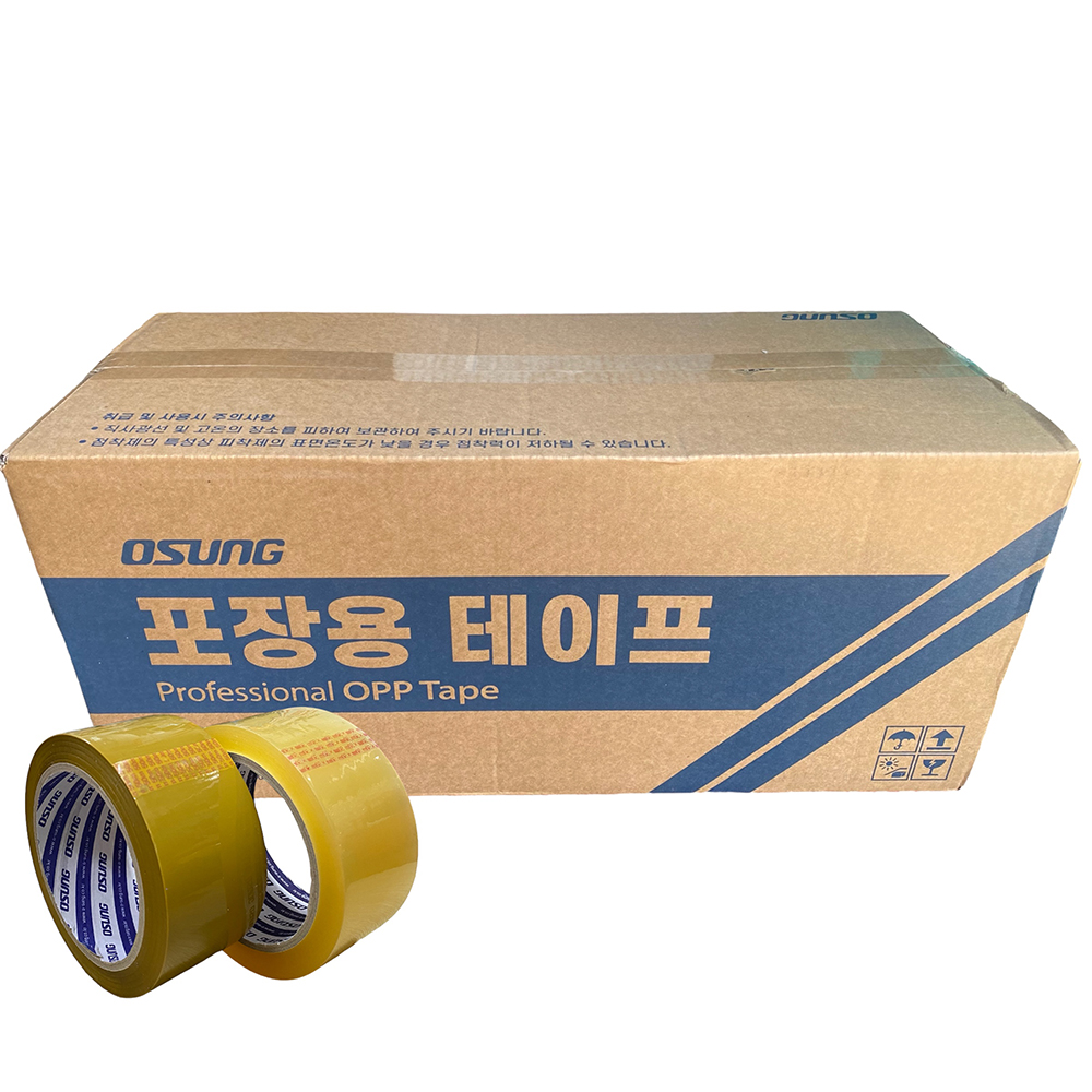 오성 OPP박스테이프 48mm x 50M 라바 중포장 : 배다리상사