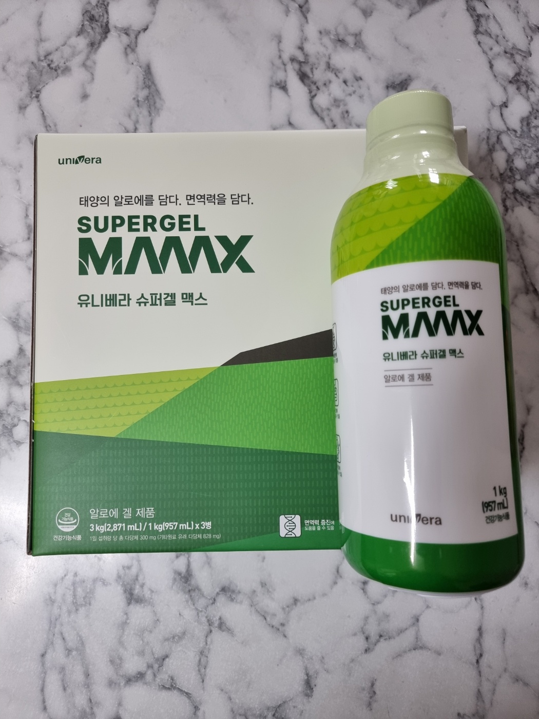 유니베라 남양알로에 슈퍼겔 맥스 (맥스피) 957ml 3병 당일발송 : 오늘도세일중
