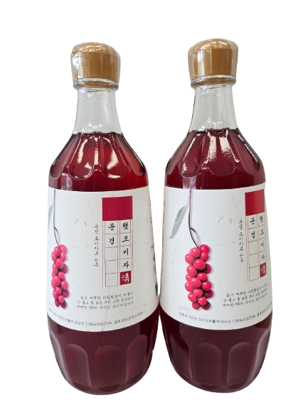 문경 햇오미자 청 원액 700ml (결정과당) : 농업회사법인 문경몰