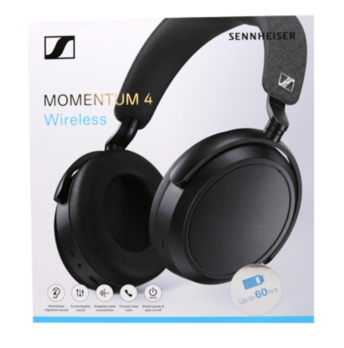 (주)가게 SENNHEISER 젠하이저 모멘텀4 와이어리스 MOMENTUM 4 Wireless 블루투스 헤드폰 (화이트 / 블랙) / M4AEBT : 주식회사 가게
