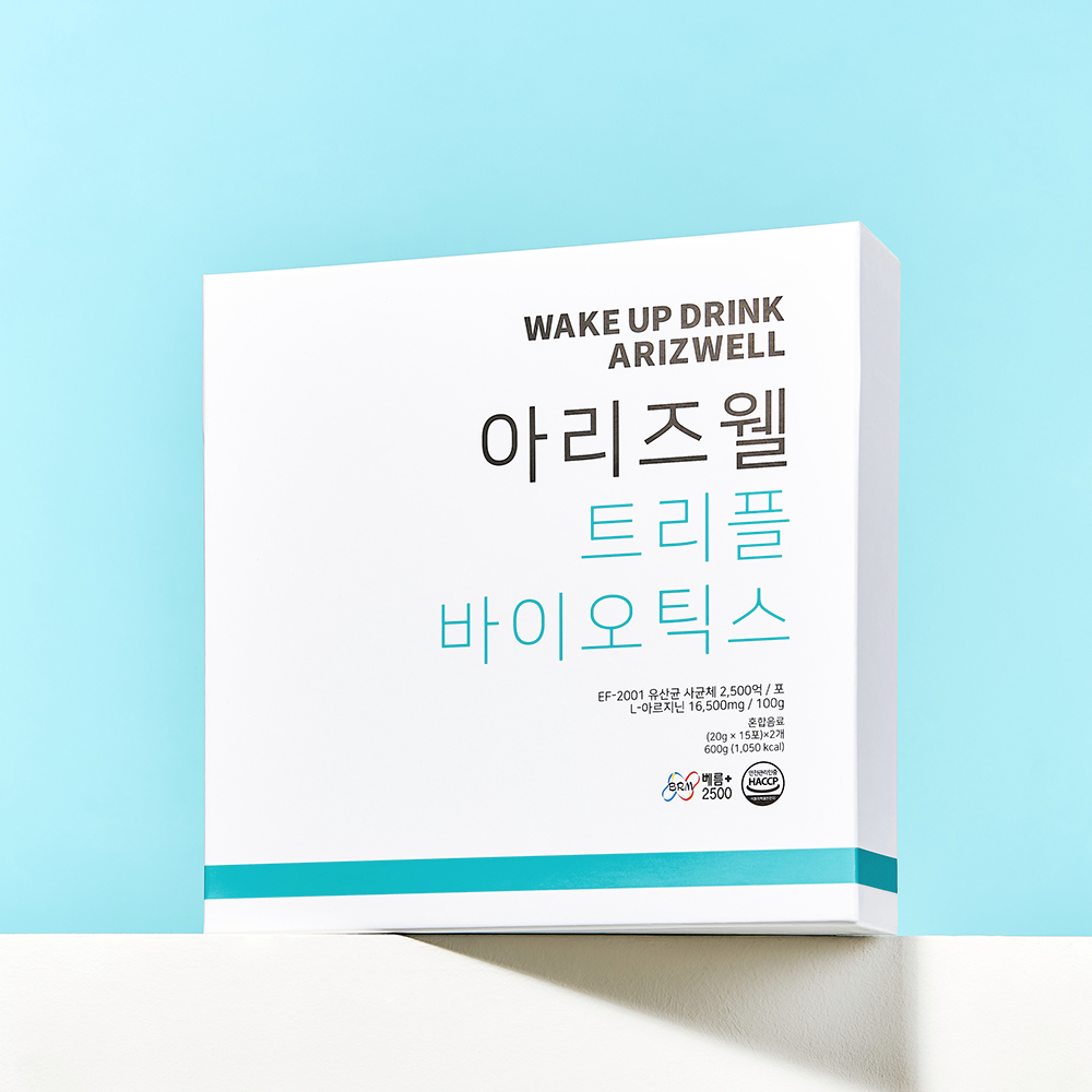 [아리즈웰 트리플 바이오틱스 30포] L아르지닌 3300mg, 유산균 2500억 : 아리즈웰