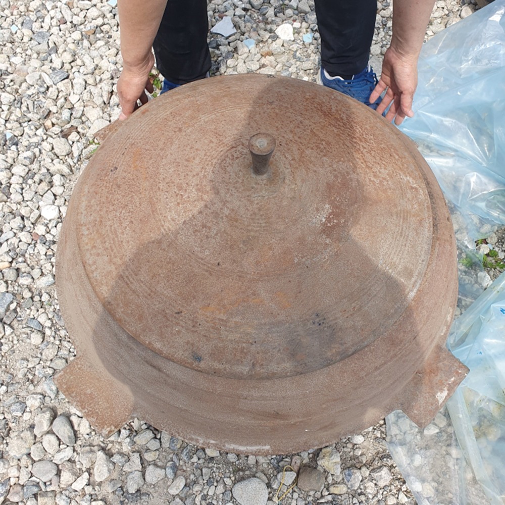 입구 지름 50cm 중고 소품용 가마솥 옛날솥 옛날물건 민속품 : 6090추억상회