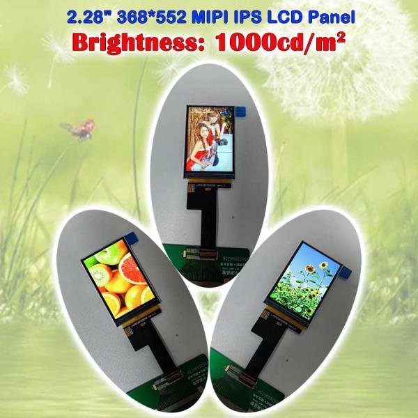 MIPI TFT-IPS LCD 모듈 디스플레이 스크린 패널 아웃도어 햇빛 읽기 가능 1000cd/m2 고휘도 2.28 인치 368x552 ST7701S : 아미홀딩스