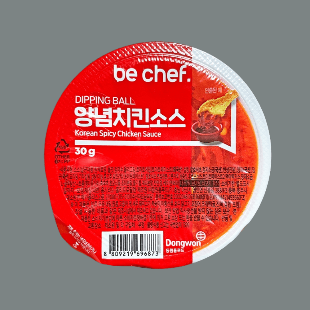 동원 양념치킨소스 30g 낱개 컵 디핑볼 일회용 소스 : 알랑스토리지