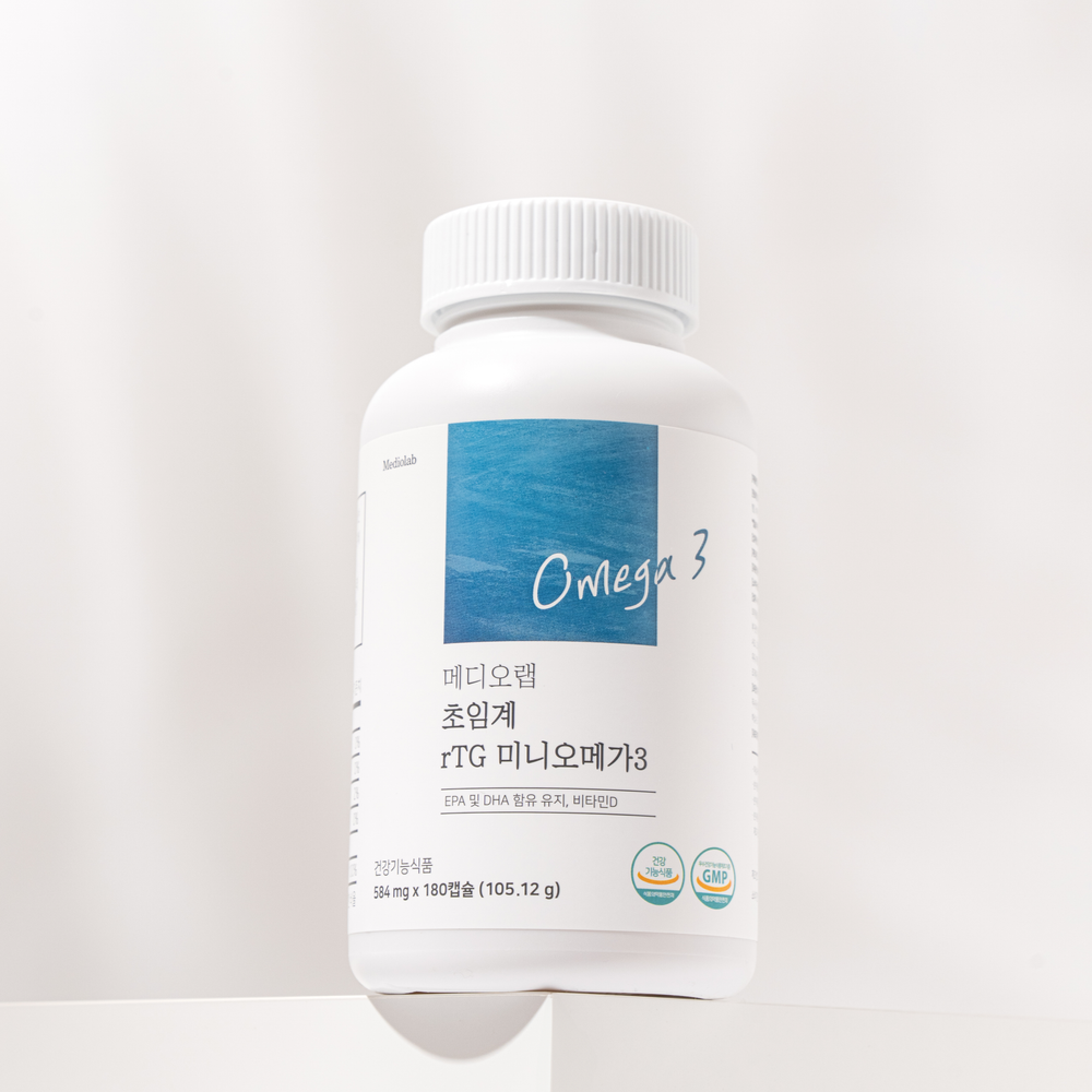 메디오랩 미니 알티지 비타민D3 rtg 오메가3 180캡슐 : 메디오랩