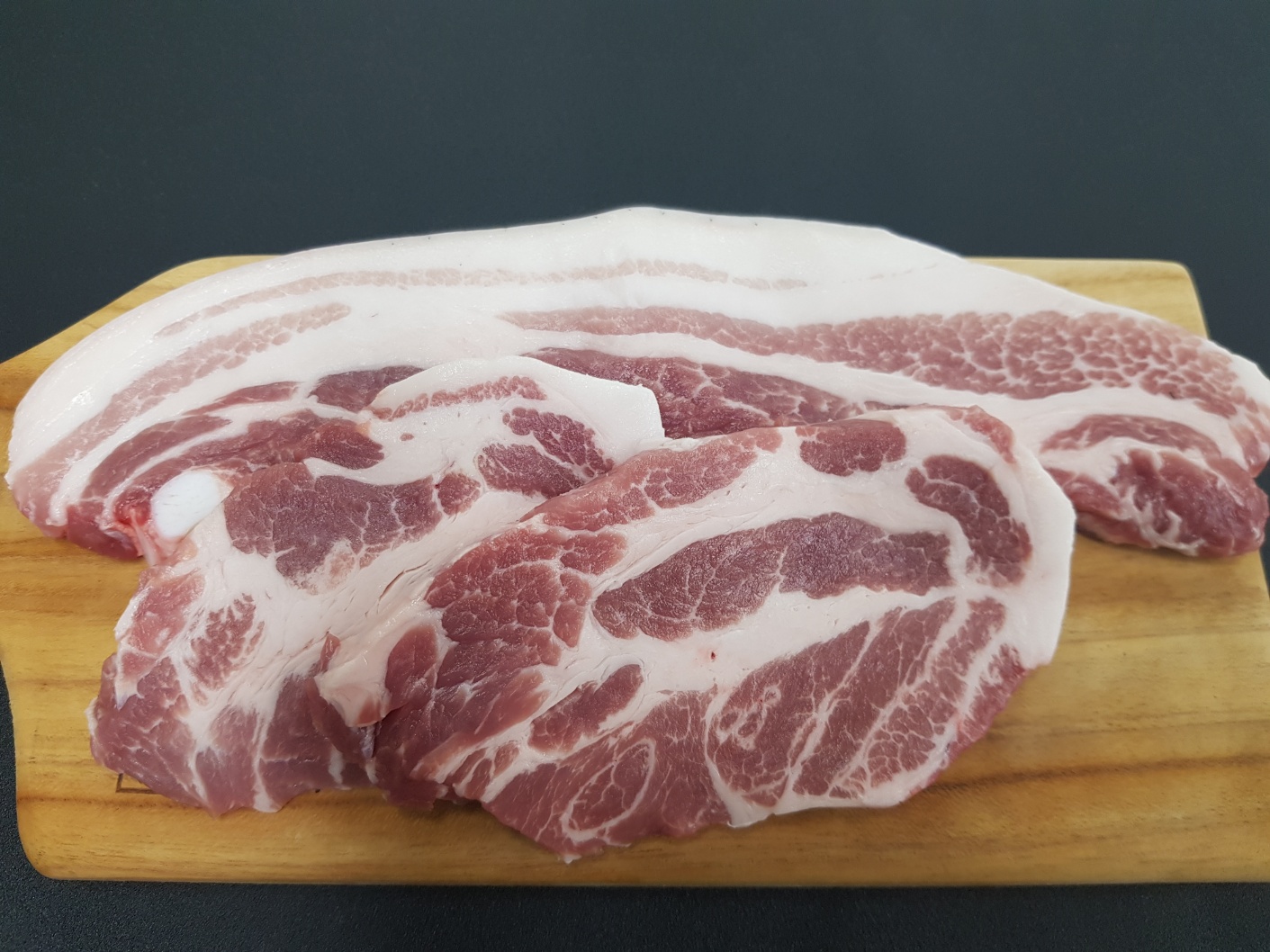 고기공작소 지리산흑돼지 구이용2인세트(오겹살+목살) 500g : 고기 공작소