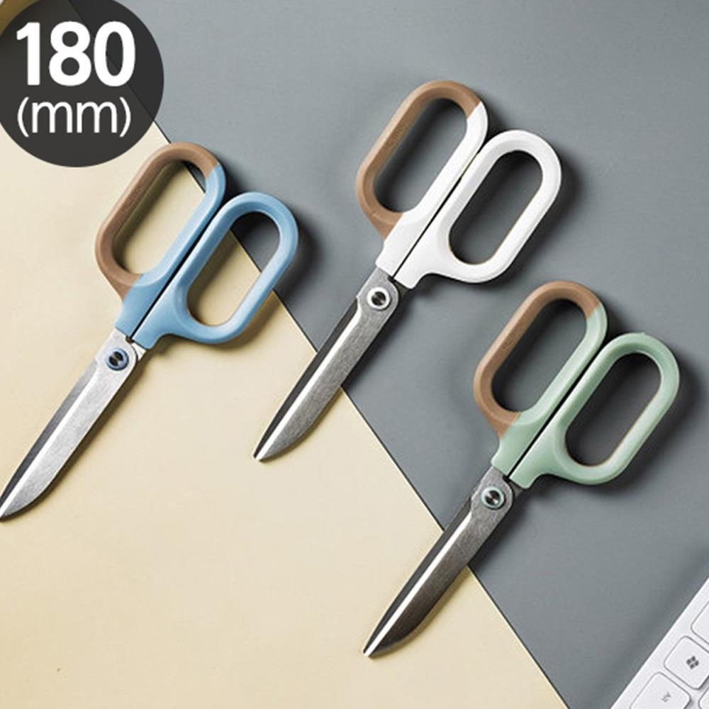 K모먼트 문구용 곡선가위 180mm 예쁜가위 아크릴가위 : 순간주방