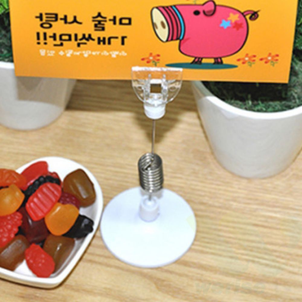 위라이즈 스프링 집게 2개 50x140mm POP집게 베이커리가격표 : 위라이즈