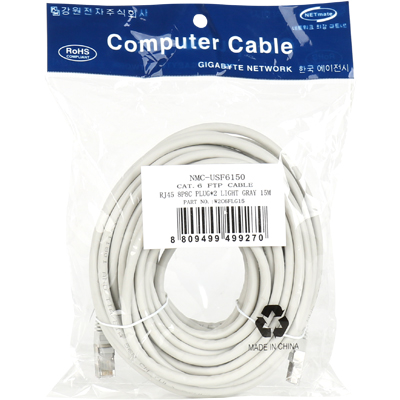 강원전자 넷메이트 CAT6 FTP 다이렉트 랜케이블 15M NMC-USF6150 : 한별네트워크