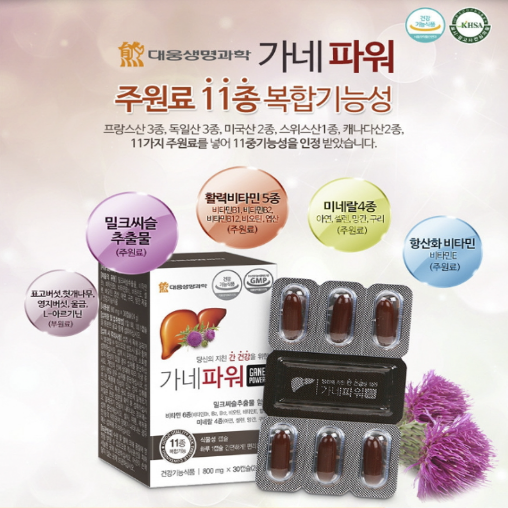 밀크씨슬 대웅생명과학 가네파워 밀크씨슬 : 나나몰 nanamall